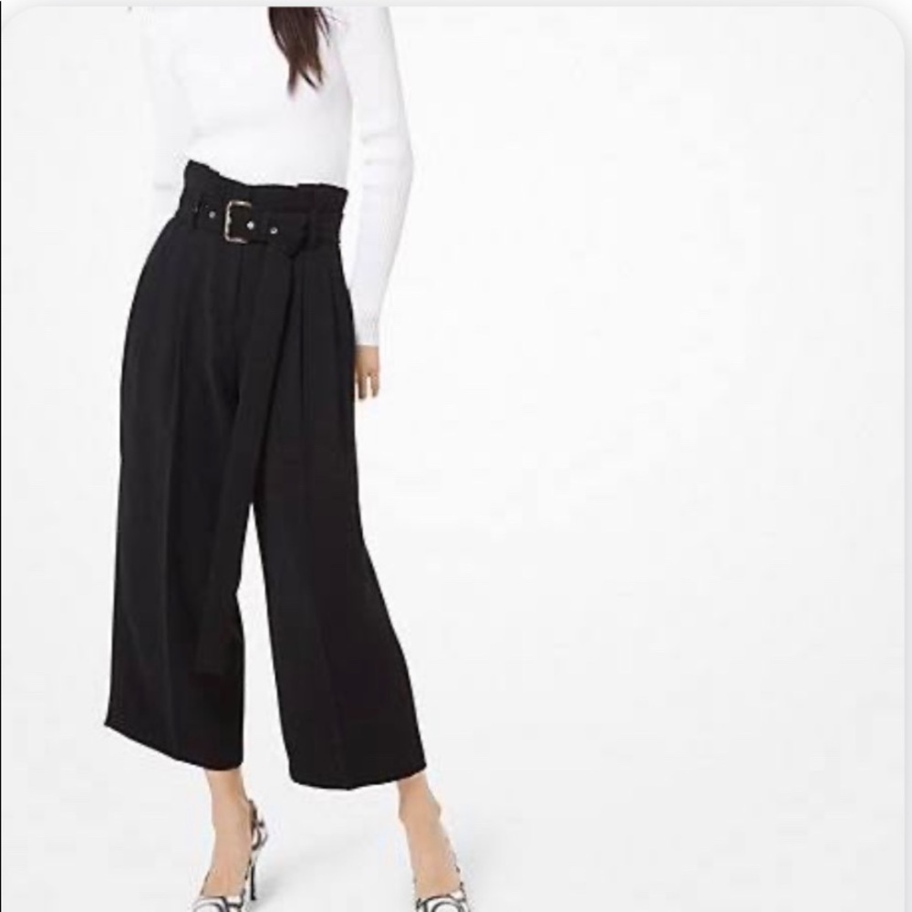 Brand New Michael Kors Belted Pleated Culottes